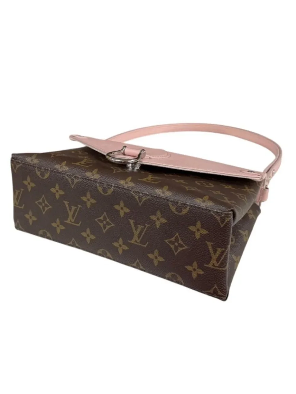 Louis Vuitton Saint Michel Monogram Shoulder Bag Canvas Brown Vintage